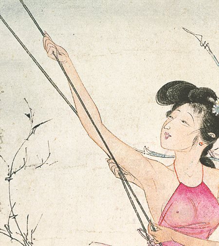 华阴市-胡也佛的仕女画和最知名的金瓶梅秘戏图